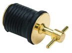Brass Twist-Turn Drain Plug 1"
